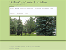 Tablet Screenshot of hiddencovepc.com